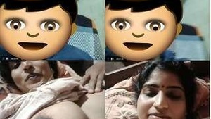 Desi Babe Shows Off Her Big Breasts to Her Lover on Video Call