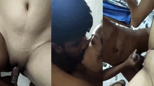 Naughty Desi couple satisfies their sexual desires in homemade video