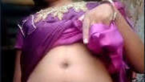 Village girl in bathroom, spreading ass and pussy