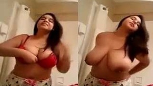 Exclusive NRI Video of a Sexy Girl Displaying Her Big Tits and Ass