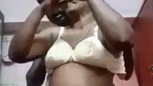 Desi Village lady with Fathrinlw