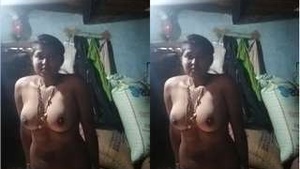 Amateur Indian Wife Shows Off Her Big Breasts and Tight Pussy