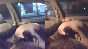 Daring Delhi wife gets naughty in a car with her partner