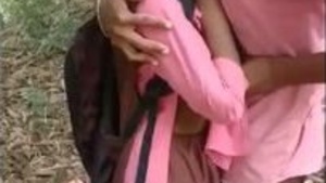 Desi collage lover outdoor fun