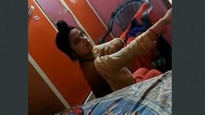 Sexy cheating wife with big tits, porn video recorded by husband