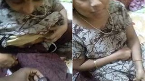Desi Telugu bhbhai Boos gives a sensual handjob and masturbates
