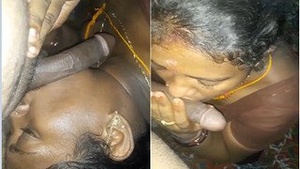 An exclusive Telugu blowjob from a horny aunt who loves to please