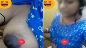 Exclusive Video Call with Telugu Girl Showing Off Her Big Boobs