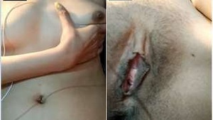 Desi Babe Shows Off Her Busty Body and Tight Pussy on Video Call