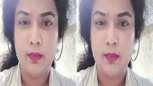 Desi Girlfriend Teases with Her Big Boobs on Video Call