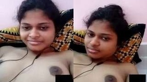 Desi Girl with Big Tits Gets Naughty on Video Call with Lover