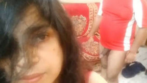 Indian couple fucks on sofa and in the bedroom