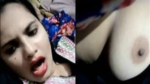 Exclusive Video Call with a Sexy Pakistani Girl Showing Off Her Big Tits