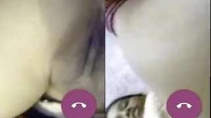 Desi Indian Babe Teases and Reveals Her Pussy on Video Call