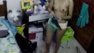 Beautiful gorgeous girl with huge tits registration by Oculto cam