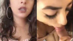 Horny Desi nri getting her pussy pierced then giving a good blowjob to her BF