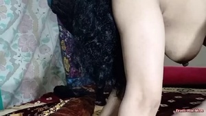 Pakistani desi ganwar bhabhi stiff with indian house owner to pay rent and he rough fucked her tight ass