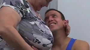 Grannys shiny old man gets naughty