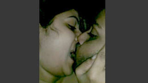 Young Indian teacher gives her colleague a sensual blowjob at home