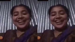 Exclusive Video Call with a Bangladeshi Girl Showing Off Her Boobs and Pussy