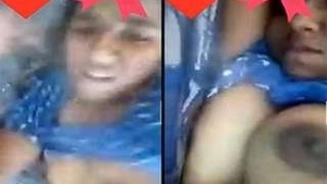 Exclusive Video Call with Telugu Girl Revealing Her Big Breasts