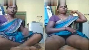 Exclusive Video Call with a Tamil Bhabhi Showing Off Her Pussy