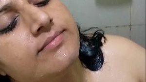 In the bathroom desi bhabi sexy face