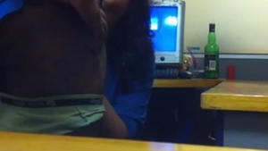 Indian girl gives blowjob in the office Movies