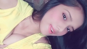 Village black girl teasing selfshot