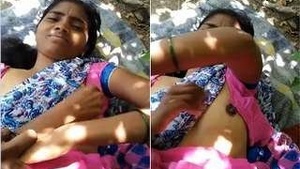 Exclusive Desi Telugu Wifes Breast Gripping with Husband