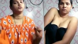 Sexy friend girl play with hot bath