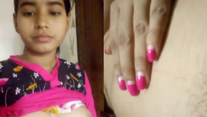 Desi X girl with cute and hot boobs shows off her nude selfie pussy for lover guy