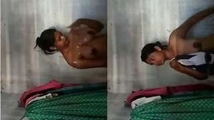 Exclusive Video of a Desi Telugu Girl Bathing