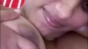 Guy calls Desi girlfriend without knowing that she will show her tits