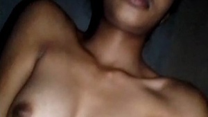 Young girl gets her tight pussy pounded in village video