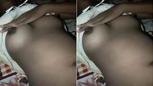 Exclusive Video of a Horny Girl Revealing Her Wet and Stocking-Clad Body