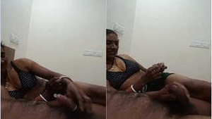 Desi Randis amateur handjob and putting on a condom in part 2