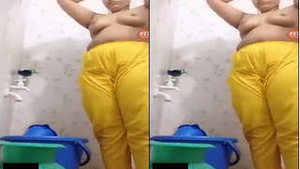 Amateur Desi Girl Shows Off Her Big Boobs in Part 2