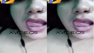 Amateur Indian babe Randy flaunts her big boobs and pussy on video call