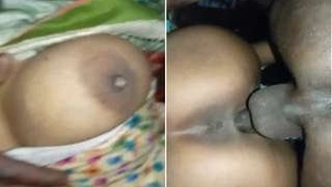 Exclusive Video of Sexy Wife Getting Her Breasts Stretched and Fucked