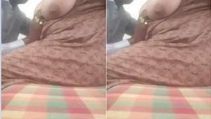 Desi Mallou Wife with Big Tits Sucks Her Husbands Cock