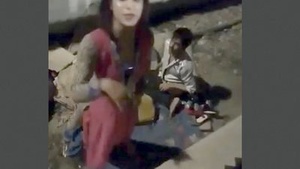 Shamale caught fucking with her pussy with customer