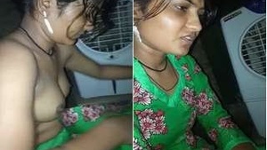 Vintage Desi Girls Enjoying Each Others Breasts in a Close-Up Video