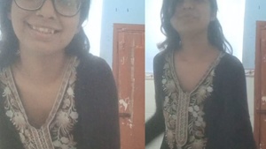 Cute Paki girl plays with small tits showing and fingering Marged