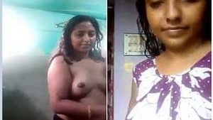 Exclusive Desi Girl Toompa in the Front Bathroom Video