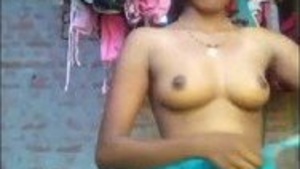 gorgeous girl recording her nude video