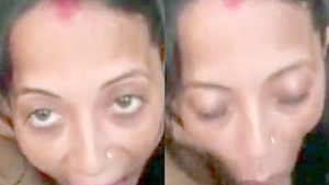 Nasty BHABHI sucking huge black cock like a pro