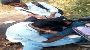 College students engage in outdoor desi mms sex