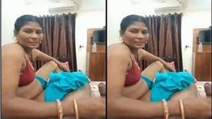 Desi babe enjoys a sensual handjob and masturbation session