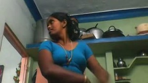 Indian Tamil aunty boobs to son